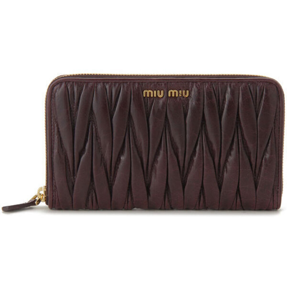 Miu Miu Long Wallet Ribes Purple